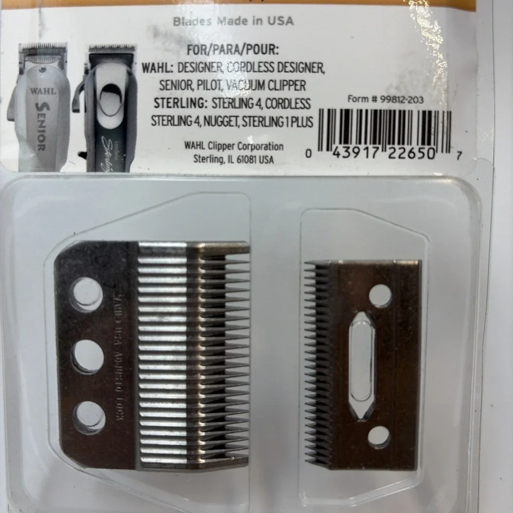 Wahl 1005 Adjusto-Lock 3 Hole Clipper Blade For Designer Senior Pilot Sterling 4
